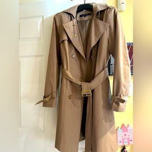 Cole Haan trench coat with remova NJ Le hood, brand new without tags